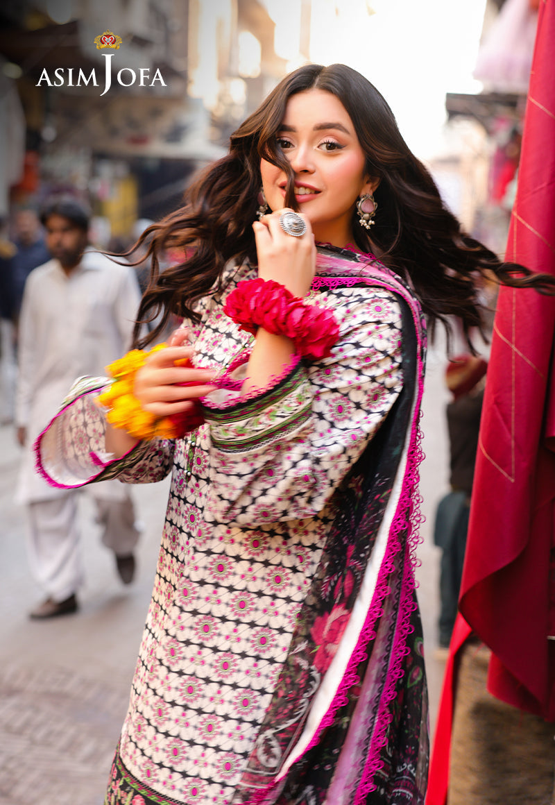 Asim Jofa Festive Edit '25 Ajubf-91 Digital Printed Lawn 3 Pcs