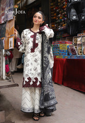 Asim Jofa Eid Signature Ajubf-52 Printed Embroidered Lawn 3 Pcs