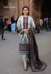Asim Jofa Festive Edit '25 Ajubf-56 Digital Printed Lawn 2 Pcs