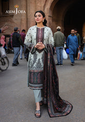 Asim Jofa Festive Edit '25 Ajubf-56 Digital Printed Lawn 2 Pcs