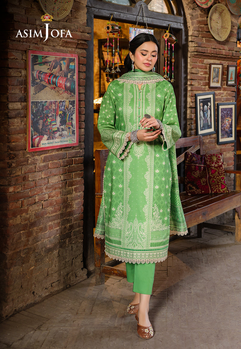 Asim Jofa Festive Edit '25 Ajubf-53 Digital Printed Lawn 2 Pcs