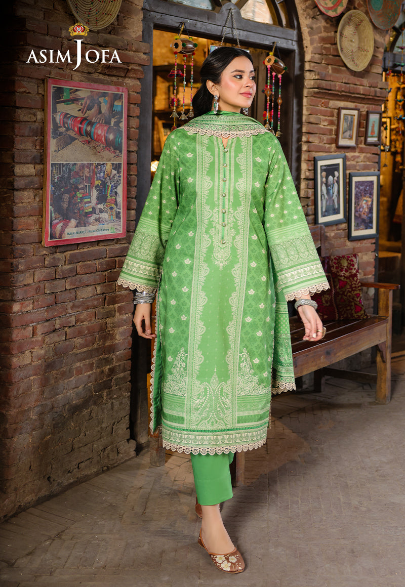 Asim Jofa Festive Edit '25 Ajubf-53 Digital Printed Lawn 2 Pcs