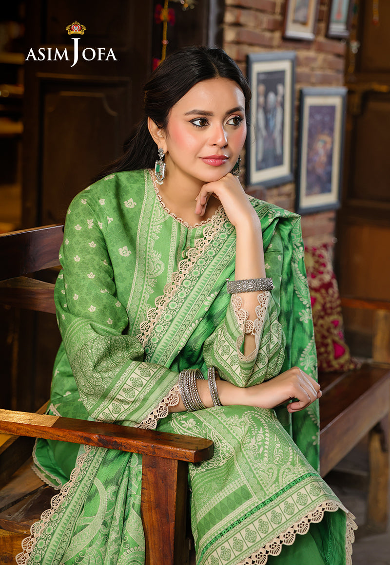 Asim Jofa Festive Edit '25 Ajubf-53 Digital Printed Lawn 2 Pcs