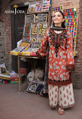 Asim Jofa Eid Signature Ajubf-48 Printed Embroidered Lawn 3 Pcs