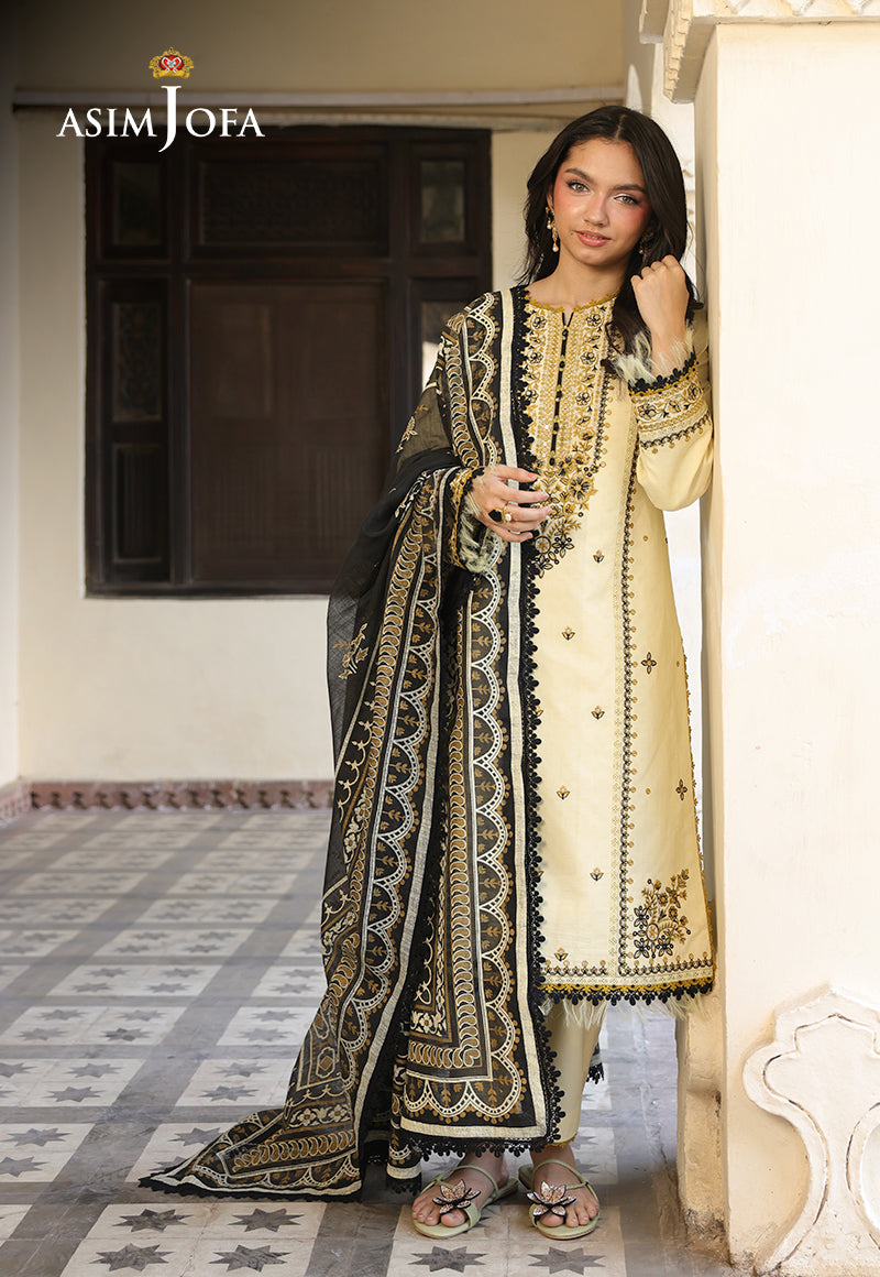 Asim Jofa Festive Edit '25 Ajubf-17 Embroidered Dobby 3 Pcs