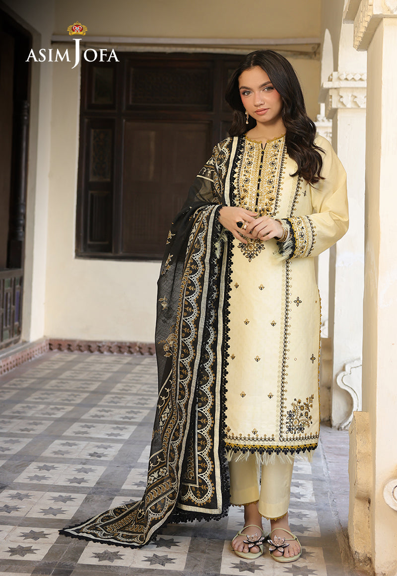 Asim Jofa Festive Edit '25 Ajubf-17 Embroidered Dobby 3 Pcs