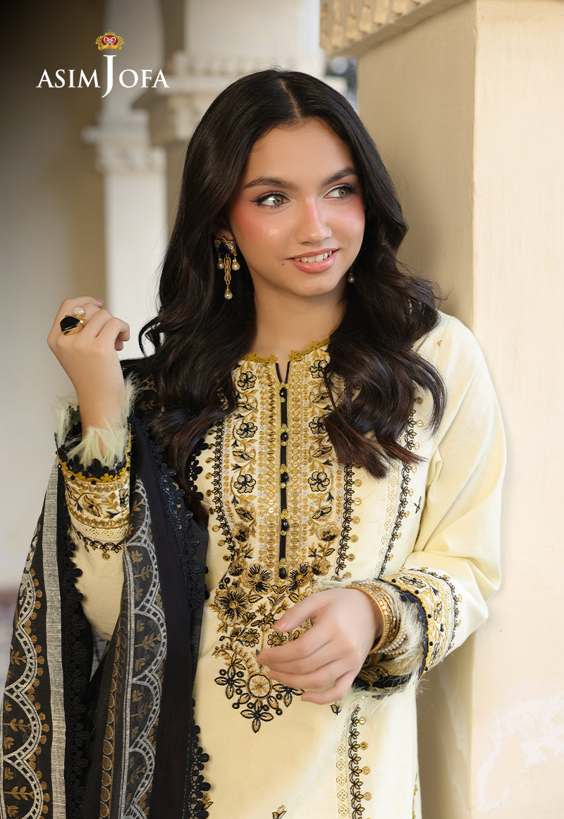 Asim Jofa Festive Edit '25 Ajubf-17 Embroidered Dobby 3 Pcs