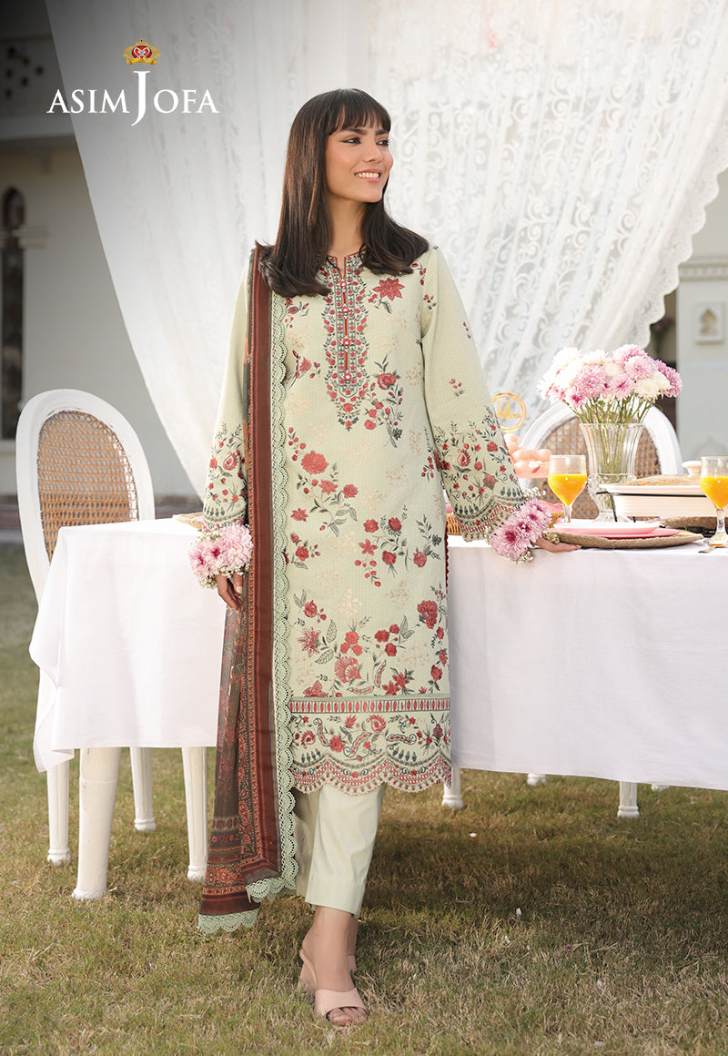 Asim Jofa Festive Edit '25 Ajubf-32 Embroidered Dobby 3 Pcs