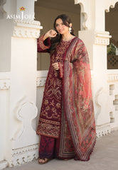 Asim Jofa Eid Signature Ajubf-09 Embroidered Jacquard 3 Pcs