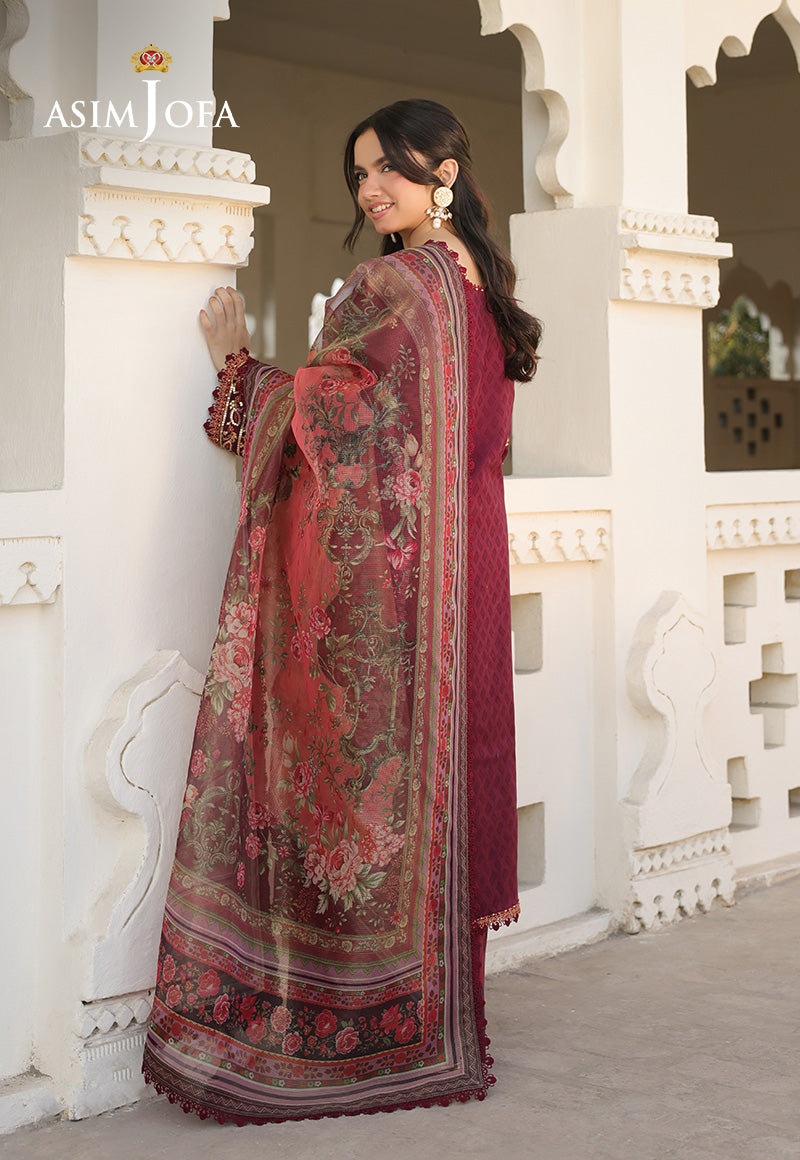 Asim Jofa Eid Signature Ajubf-09 Embroidered Jacquard 3 Pcs
