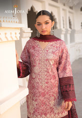 Asim Jofa Eid Signature Ajubf-37 Printed Embroidered Lawn 3 Pcs