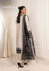 Monochrome by Asim Jofa Unstitched 3 Piece Lawn AJMCH-19