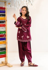 Asim Jofa Stitched 2 Piece Kids Luxury Pret Suit-AJKLP-03