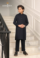 Ethnic Rtw By Asim Jofa Kids Stitched 2 Piece Suit-Ajbkt-04