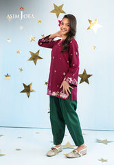 Asim Jofa Stitched 2 Piece Kids Luxury Pret Suit-AJKLP-02