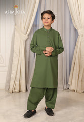 Ethnic Rtw By Asim Jofa Kids Stitched 2 Piece Suit-Ajbsk-03