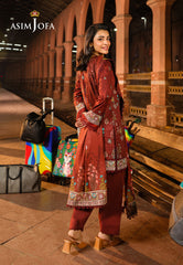 Asim Jofa Eid Essentials Ajubf-86 Digital Printed Lawn 3 Pcs