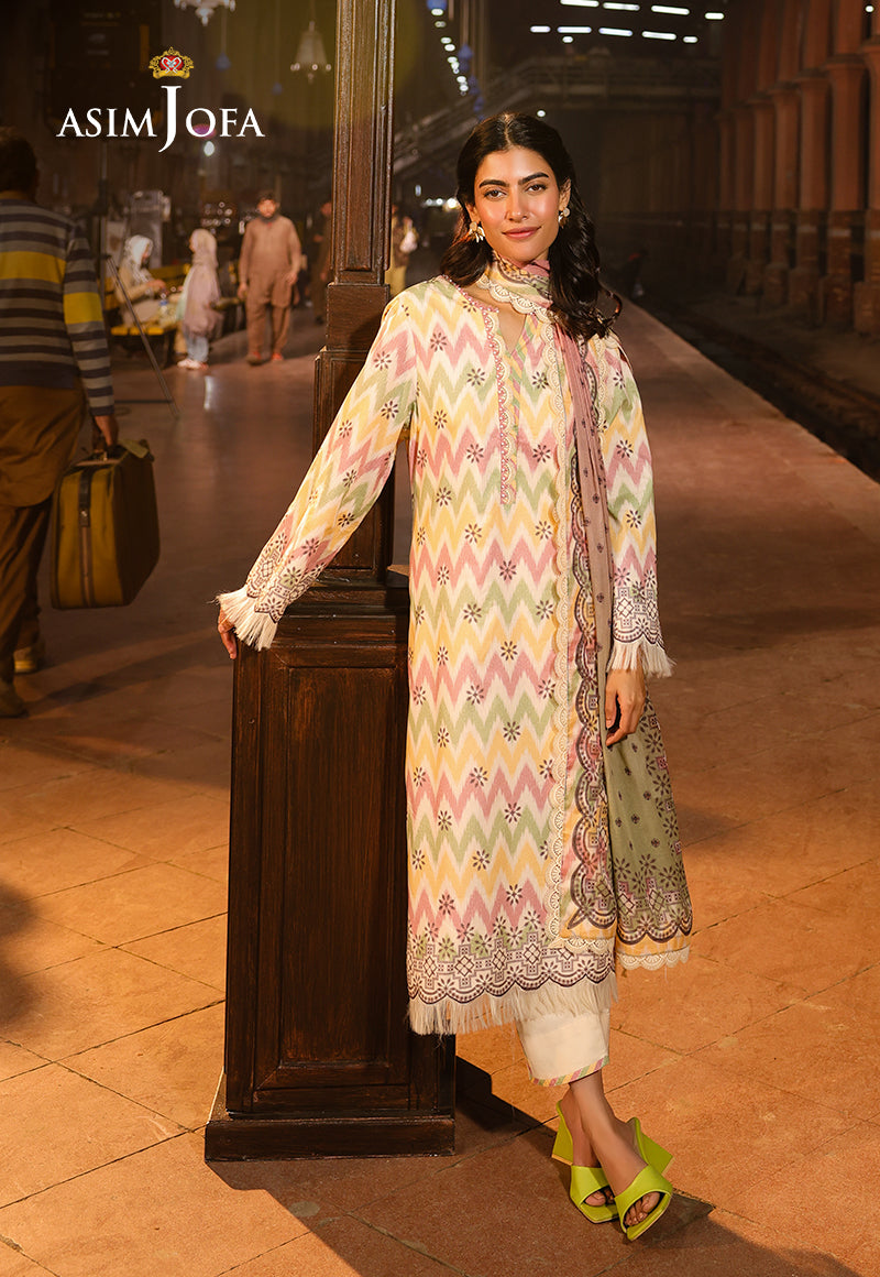 Asim Jofa Festive Edit '25 Ajubf-87 Digital Printed Lawn 3 Pcs