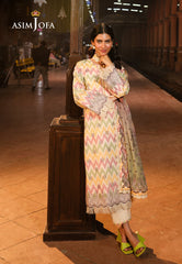 Asim Jofa Festive Edit '25 Ajubf-87 Digital Printed Lawn 3 Pcs