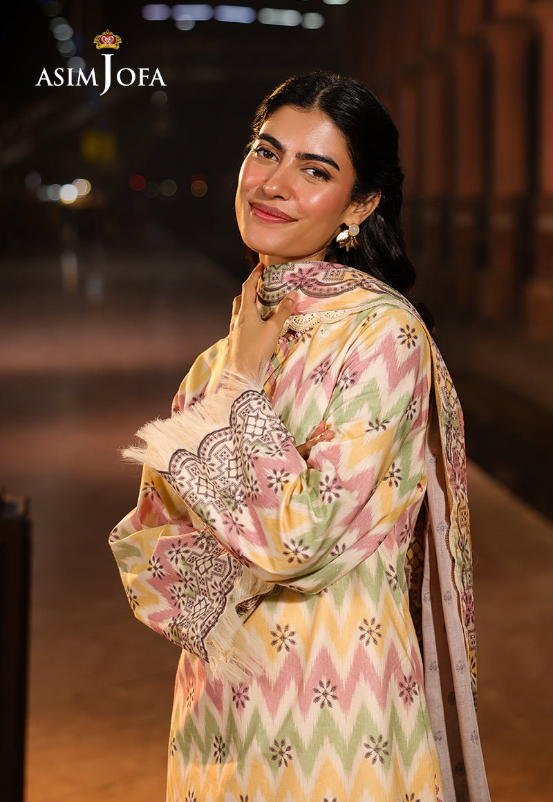 Asim Jofa Festive Edit '25 Ajubf-87 Digital Printed Lawn 3 Pcs