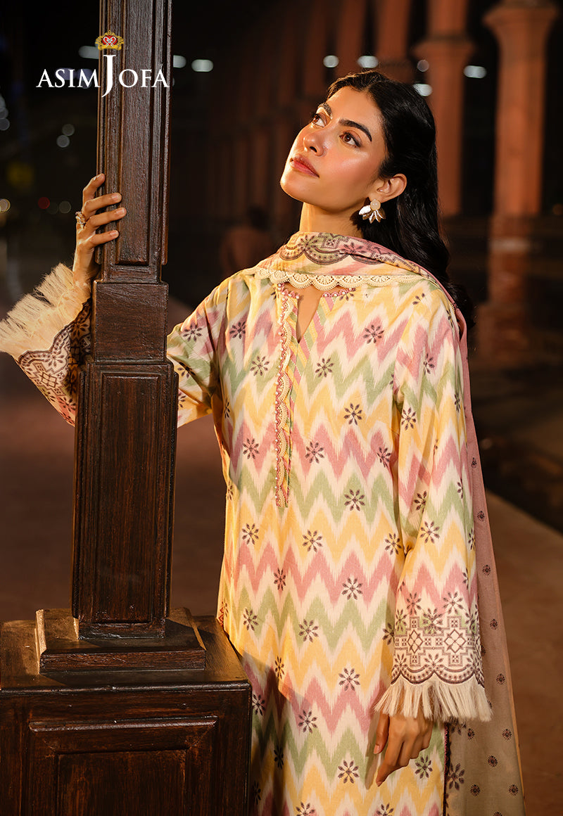 Asim Jofa Festive Edit '25 Ajubf-87 Digital Printed Lawn 3 Pcs