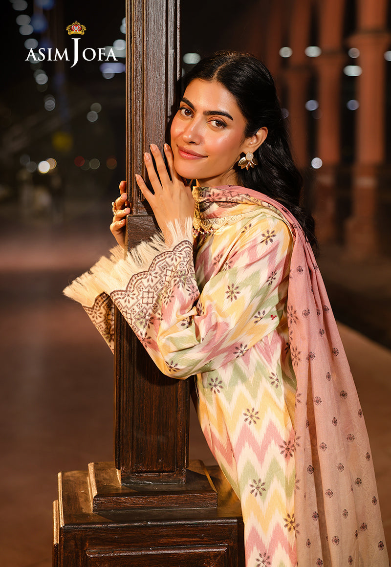 Asim Jofa Festive Edit '25 Ajubf-87 Digital Printed Lawn 3 Pcs