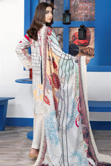 Mashaal by Riaz Arts Unstitched 3 Piece Digital Emb Khaddar Suit-MD-02