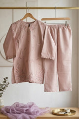 Aroob Stiched 3 Piece Summer Suit-D-0274-BEIGE