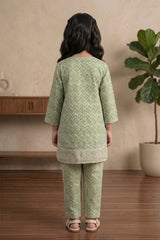 Aroob Stiched 2 Piece Summer Suit-D-0276-GREEN