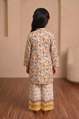 Aroob Stiched 2 Piece Summer Suit-D-0279-YELLOW