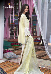 Asim Jofa Festive Eid 2021 Ajfc-06 Embroidered Cotton Net 3 Pcs