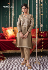 Asim Jofa Tara Sitara Ajtm-20 - 2 Pcs Embroidered Lurex Khantha Striper 2 Pcs
