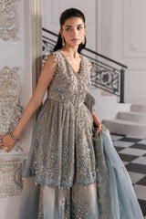 Mbroidered By Maria B Unstitched 3 Piece Wedding Suit-BD-3002