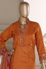 Sada Bahar Stitched 3 Piece The Luxury Chikankari Edit Vol-01 Suit-EDITS-02- GOLDEN