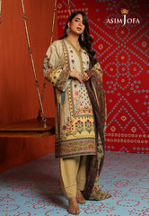 Asim Jofa Tara Sitara Ajtm-16 - 3 Pcs Embroidered Swiss Lawn 3 Pcs