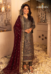 Asim Jofa Shehnai Festive Pret Ajshp-07 Embroidered Raw Silk Stitched 3 Pcs