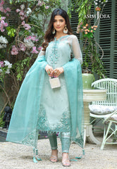 Asim Jofa Festive Jashn Ajfc-39 Embroidered Organza 3 Pcs