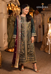 Asim Jofa Shehnai Festive Ajsh-20 Embroidered Raw Silk 3 Pcs