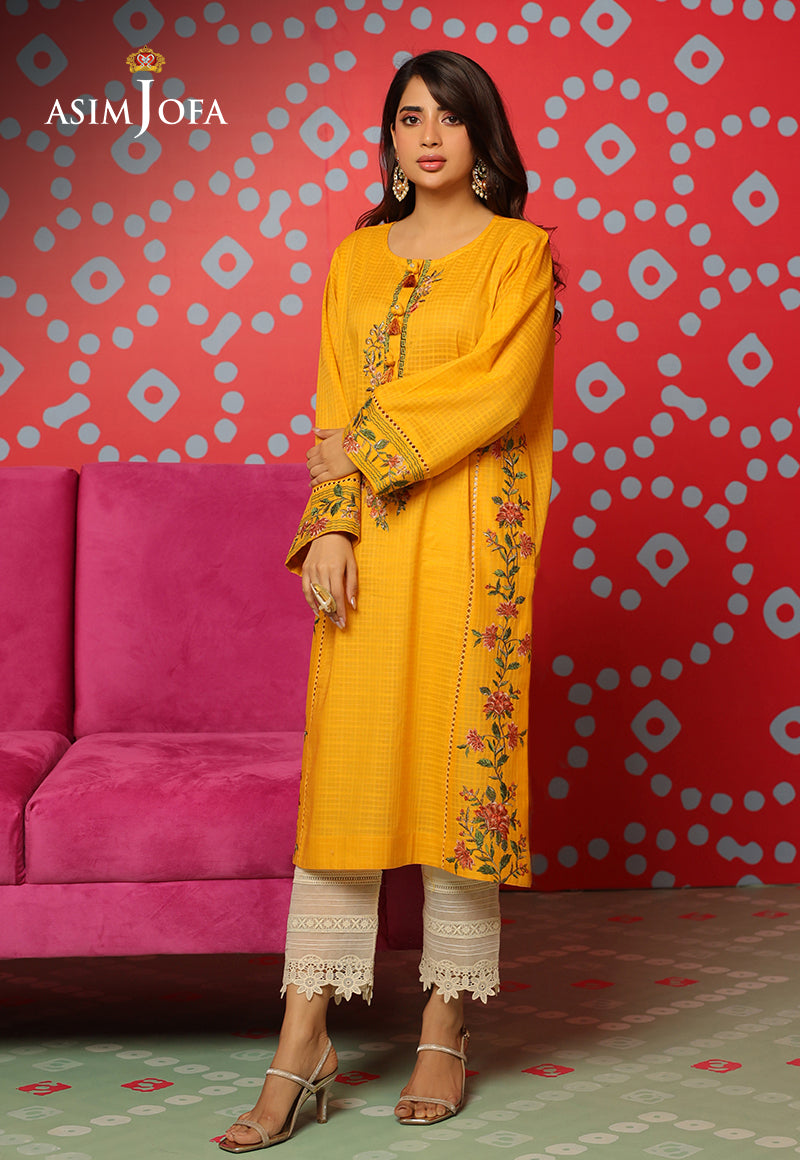 Asim Jofa Tara Sitara Ajtm-22 - 1 Pc Embroidered Self Jacquard 1 Pc
