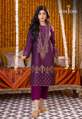 Asim Jofa Tara Sitara Ajtm-12 - 3 Pcs Embroidered Cotton Net 3 Pcs