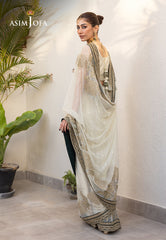 Asim Jofa Mera Haseen Jora - RTW Ajjh-09 Embroidered Poly Net 3 Pcs