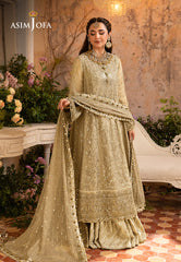 Asim Jofa Khwab-e-Naubahar Ajnb-04 Embroidered Chiffon 3 Pcs