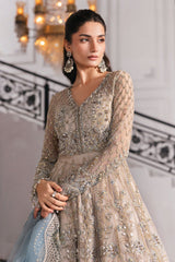 Mbroidered By Maria B Unstitched 3 Piece Wedding Suit-BD-3002