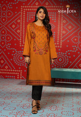 Asim Jofa Tara Sitara Ajtm-21 - 1 Pc Embroidered Self Jacquard 1 Pc