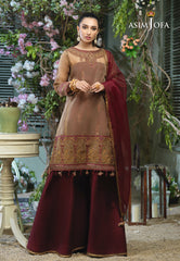Asim Jofa Festive Jashn Ajfc-47 Embroidered Organza 3 Pcs