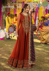 Asim Jofa Designers Limited Edition Ajdad-19 Embroidered Chiffon 2 Pcs