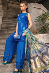 M Prints By Maria B Unstitched 3 Piece Cambric Fall Edit Suit-MPT-2303-A