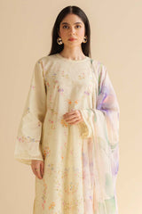CoCo Prints By Zara Shah Jahan Unstitched 3 Piece Lawn Drop Two Suit-03-B-Aria