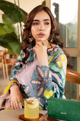 M.Prints By Maria B Unstitched 3 Piece Spring Summer Suit-03-B