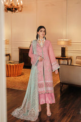 Lueur by Farasha Unstitched 3 Piece Luxury Formals Suit-03-Elania